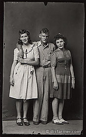 Man with Women on Both Sides