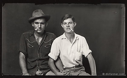 Two Pals with Cigarettes